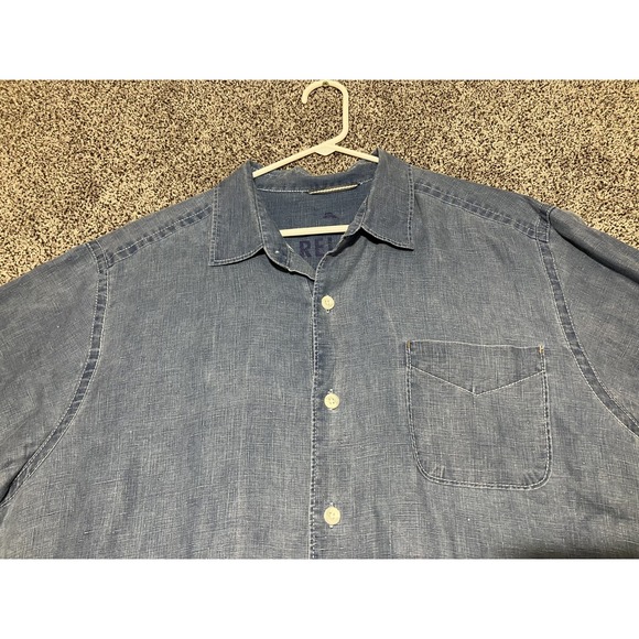 Tommy Bahama Shirt Size Large 100% Linen Button Pocket Relax Island Beach - Picture 3 of 11